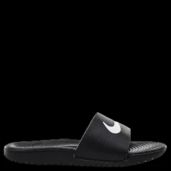 Online Nike Kawa Little/Big Kids' Slides BLACK/WHITE Svart