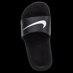 Online Nike Kawa Little/Big Kids' Slides BLACK/WHITE Svart
