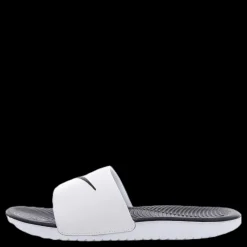 Nike Kawa Little/Big Kids' Slides WHITE/BLACK Vit Sale