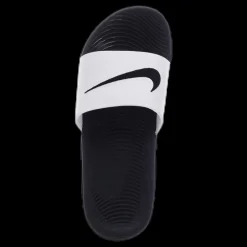 Nike Kawa Little/Big Kids' Slides WHITE/BLACK Vit Sale