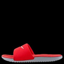 Nike Kawa Slide GS/PS White/Red Röd Outlet
