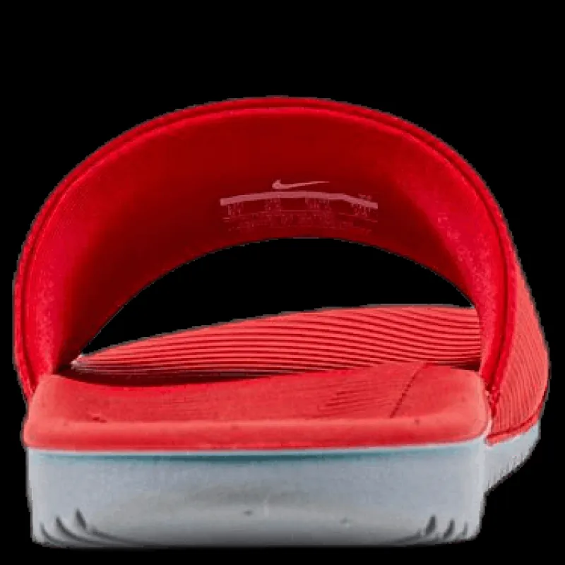Nike Kawa Slide GS/PS White/Red Röd Outlet