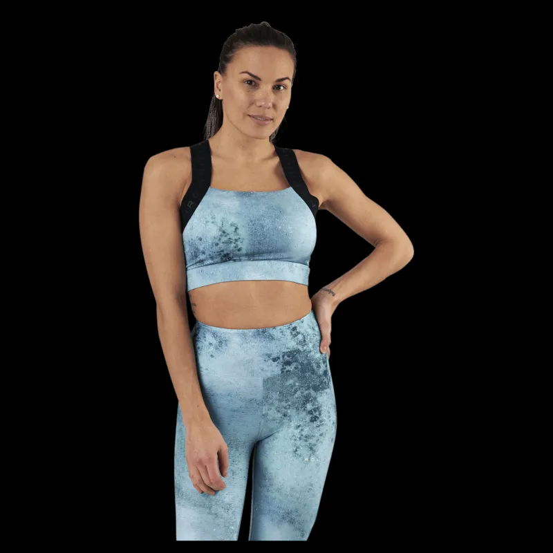 Sale Röhnisch Kay Printed Sports Bra Green Grön