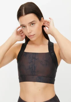 Röhnisch Kay Printed Sportsbra Brown Snake Brun Hot
