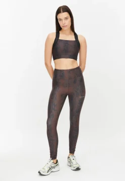Röhnisch Kay Printed Sportsbra Brown Snake Brun Hot