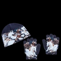Molo Kaya Hat and Glove Set Black Svart Outlet