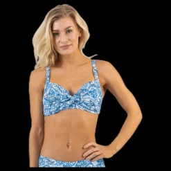Best Waikani Beachwear Keleah Supportive Bra Blue Blå