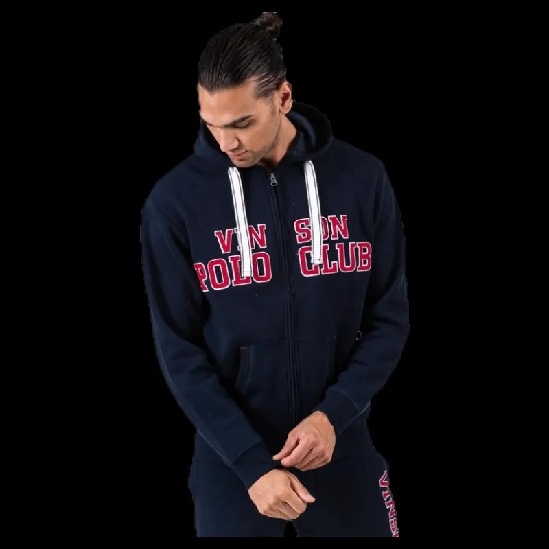 Vinson Polo Club Kent Sweatshirt Zip Blue Blå Clearance