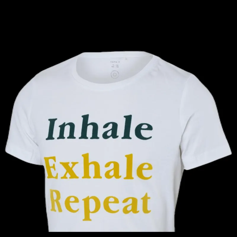New Name It Kexhale Ss Top White Vit