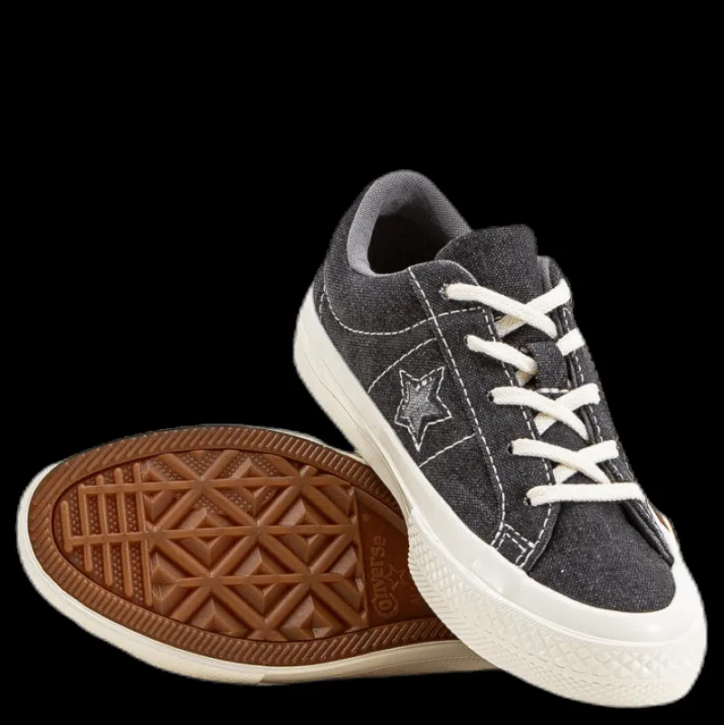 Clearance Converse Kids One Star Sneakers Black Svart