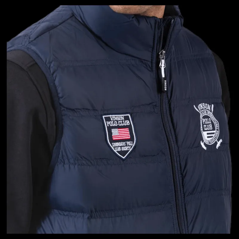 Vinson Polo Club Killian Vest Blue Blå Hot