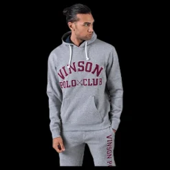 Hot Vinson Polo Club Kiran Sweatshirt Hood Grey Grå
