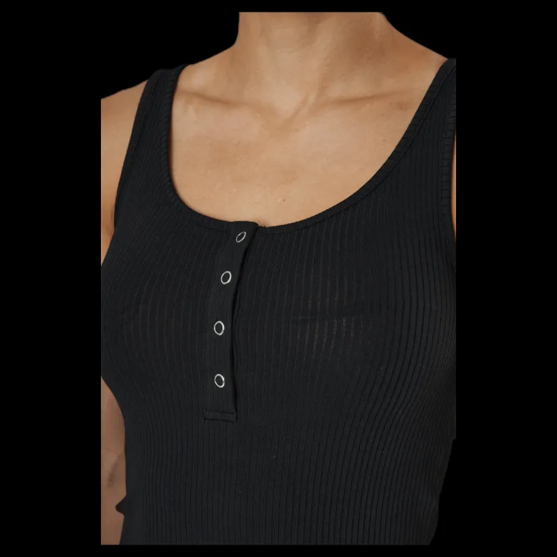 Pieces Kitte Tank Midi Dress Black Svart Online