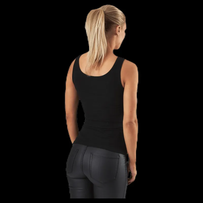 Hot Pieces Kitte Tank Top Black Svart