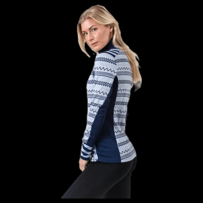 Kari Traa Åkle Half-Zip Shirt Blue Blå New