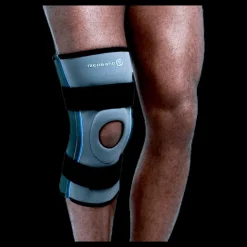 Best Rehband Knäskydd x-stabil med patellastöd Core Line Blue/Grey Blå och Grå