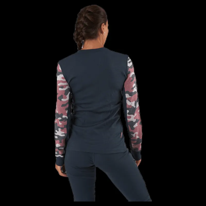Kari Traa Kongle Long Sleeve Shirt Blue/Patterned Blå och Mönstrad Clearance