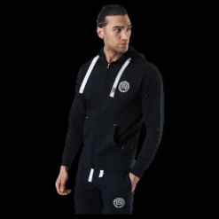 Vinson Polo Club Krew Sweatshirt Full Zip Black Svart Clearance