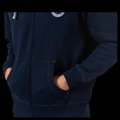 Sale Vinson Polo Club Krew Sweatshirt Full Zip Blue Blå