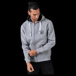 Vinson Polo Club Krew Sweatshirt Full Zip Grey Grå New