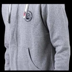 Vinson Polo Club Krew Sweatshirt Full Zip Grey Grå New