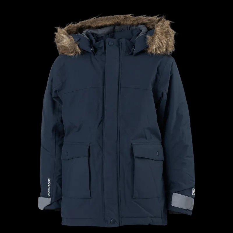 Hot Didriksons Kure Kids Parka 4 Navy Blå
