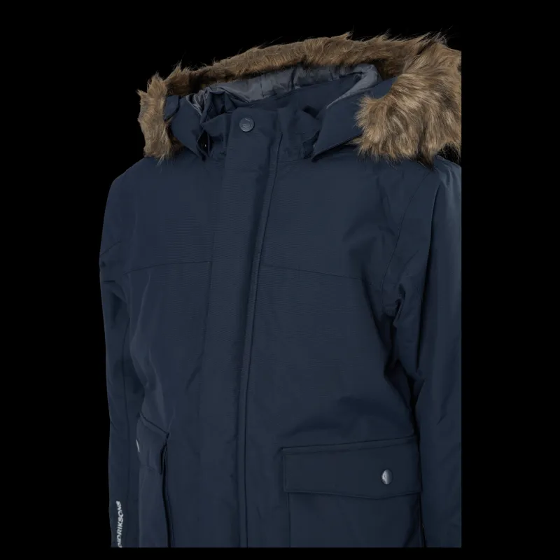 Hot Didriksons Kure Kids Parka 4 Navy Blå