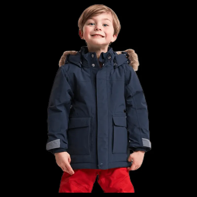 Didriksons Kure Kid's Parka Blue Blå Best