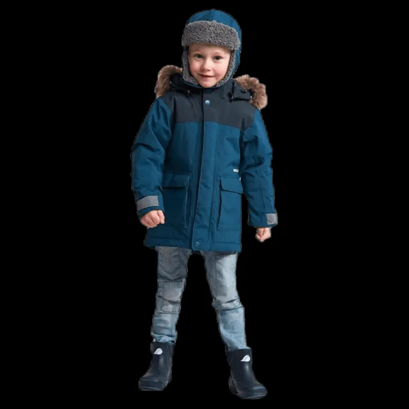 Hot Didriksons Kure Kid's Parka Blue Blå