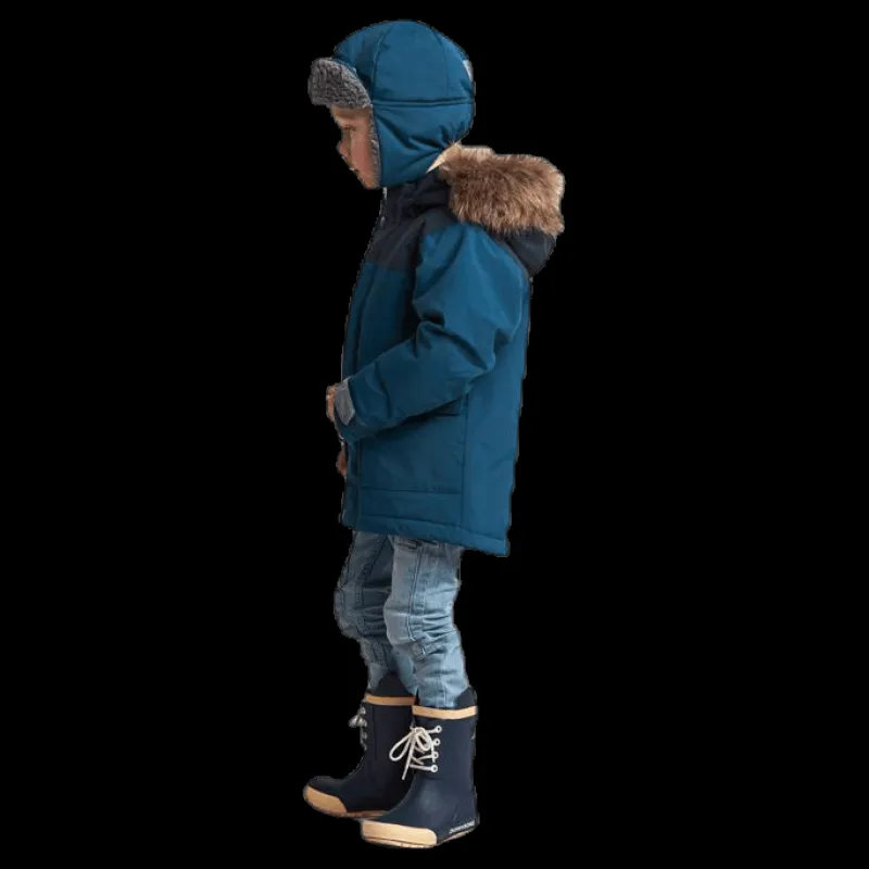 Hot Didriksons Kure Kid's Parka Blue Blå