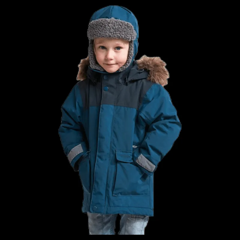 Hot Didriksons Kure Kid's Parka Blue Blå