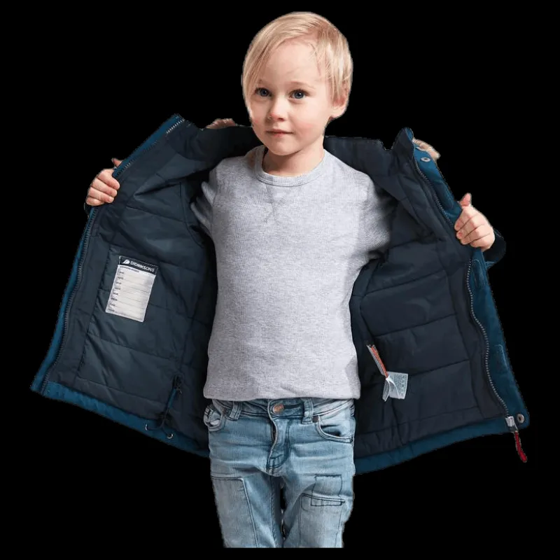Hot Didriksons Kure Kid's Parka Blue Blå