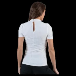 New Pieces Kylie Ss T-Neck Top White Vit