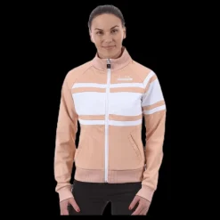 Diadora L. Jacket 80'S Pink/White Rosa och Vit Outlet