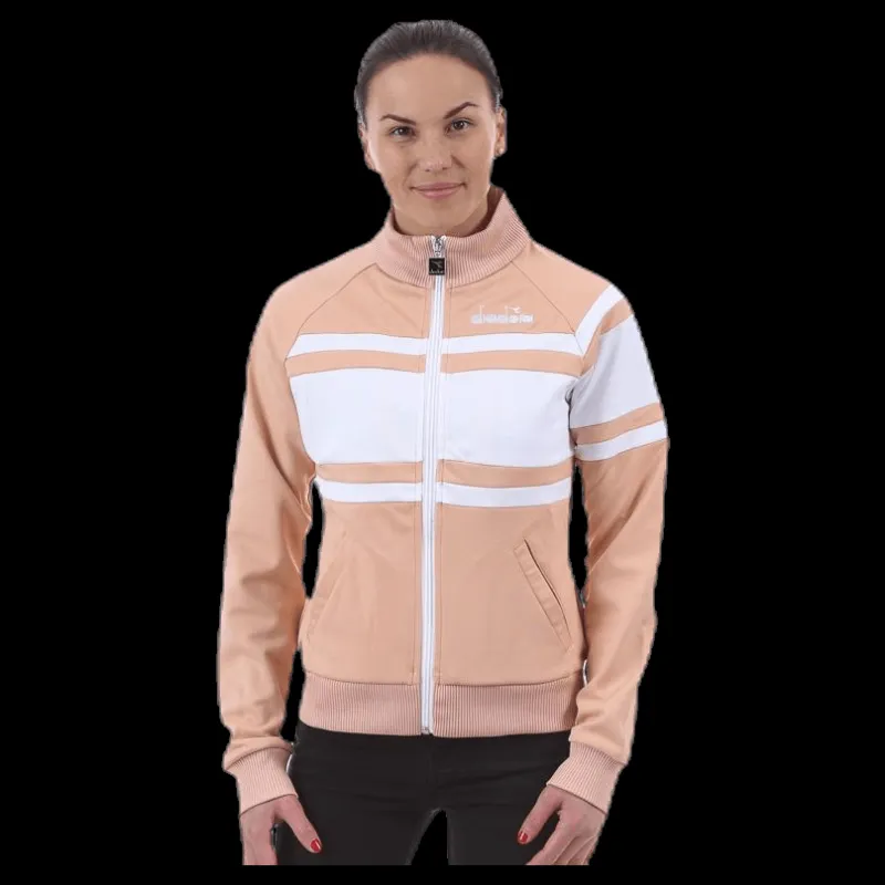 Diadora L. Jacket 80'S Pink/White Rosa och Vit Outlet