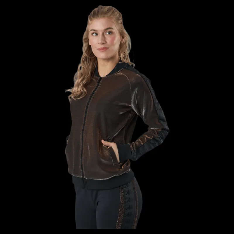 Kappa Lady Tr.Jacket, Auth Ecot Brown/Black Brun och Svart