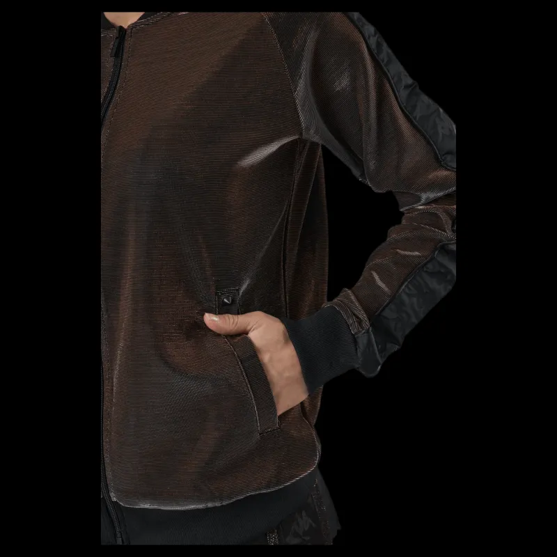 Kappa Lady Tr.Jacket, Auth Ecot Brown/Black Brun och Svart
