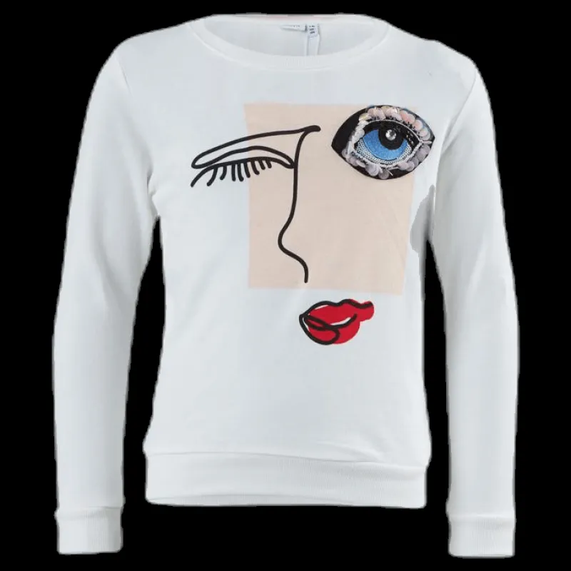 Name It Lanka Ls Sweat White Vit Sale