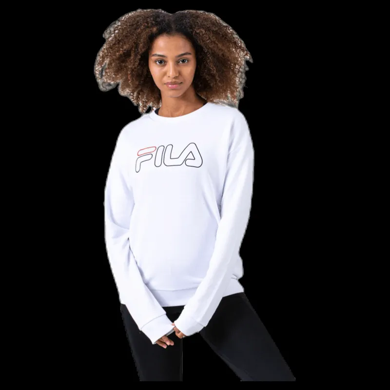 Fila Lara Crew Sweat White Vit Outlet
