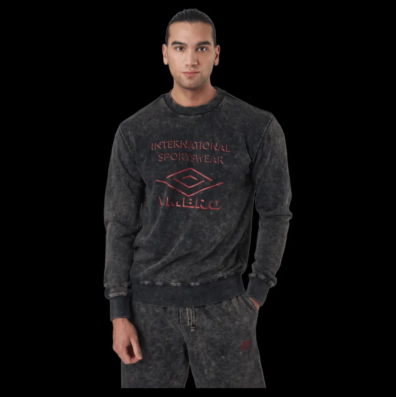 Umbro Large Logo Sweat Black Svart Online