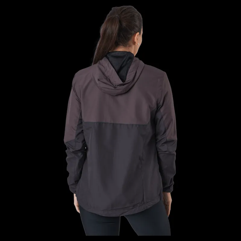 Outlet Endurance Lassie W Running Jacket With H Black Bean Svart