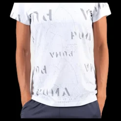 Puma Last Lap Graphic Tee White Vit Discount