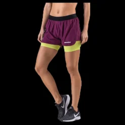 Newline 2-Lay Shorts Purple/Green Lila och Grön