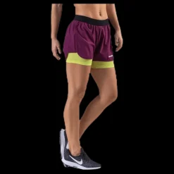 Newline 2-Lay Shorts Purple/Green Lila och Grön