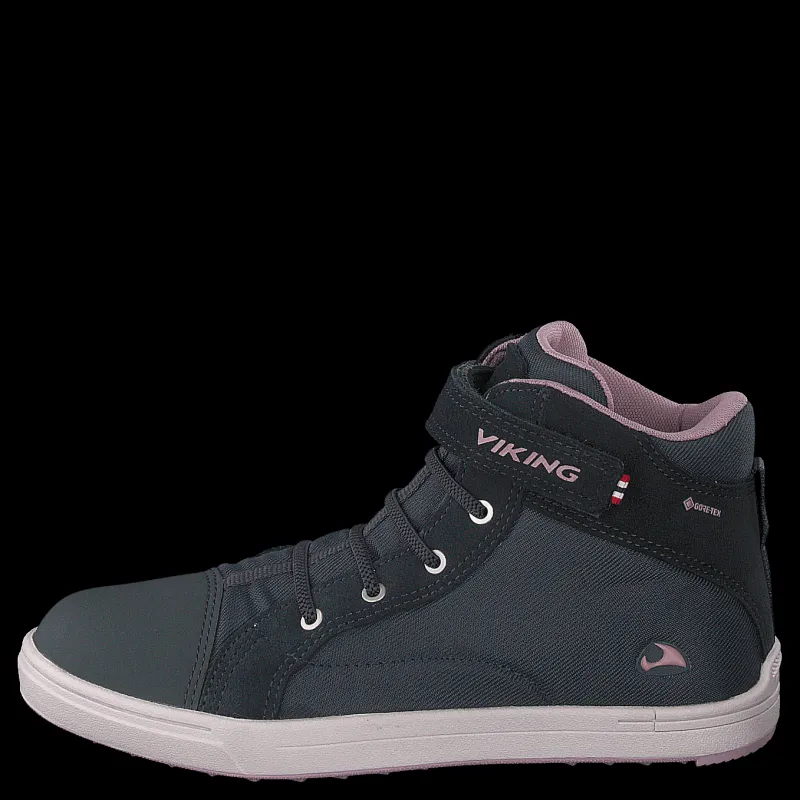 Clearance Viking Leah mid kids GTX Dark grey/Dusty pink Grå