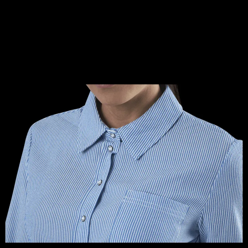 Only Lecey Ls Stripe Knot Dnm Shirt White Vit Clearance