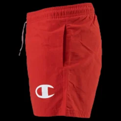 Hot Champion Legacy Swimshort Junior Red Röd