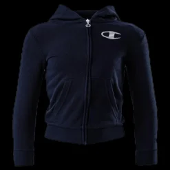 Champion Legacy Zip Hoodie Junior Blue Blå Best