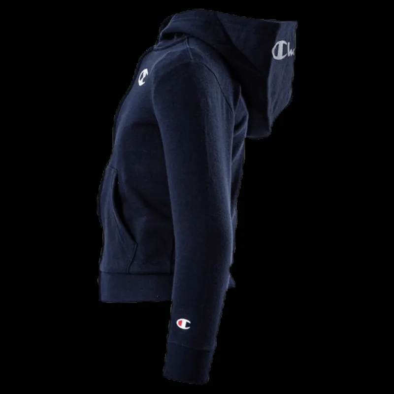Champion Legacy Zip Hoodie Junior Blue Blå Best