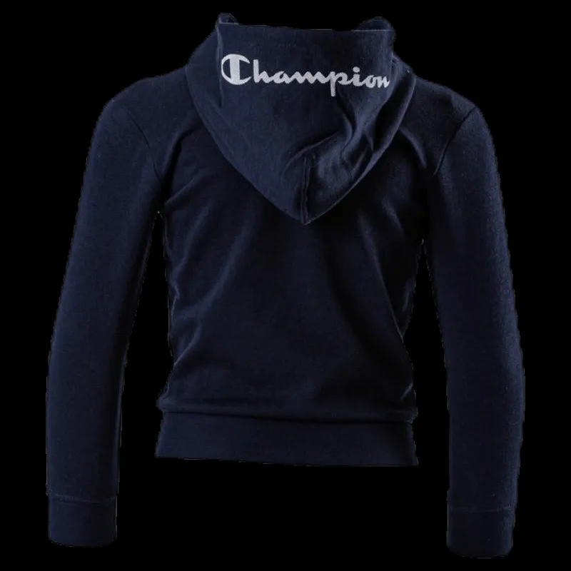 Champion Legacy Zip Hoodie Junior Blue Blå Best